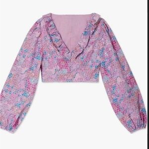 Ramy Brooke pink blouse